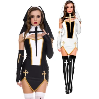 Bodycon Dress Nun Halloween Costumes